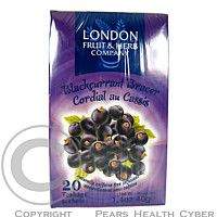 THE LONDON FRUIT+HERB CO. Čaj LFH Černý rybíz 20x2g n.s. London Fruit herb