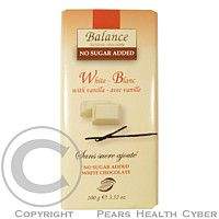 HEALTH LINK Balance bílá čokoláda s vanilkou bez cukru 100g