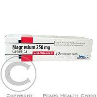 GENERICA Magnezium 250 mg s vitaminem C tbl.eff 20 Generica
