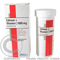 GENERICA Calcium + Vitamin C 1000 mg Generica eff. tbl. 10