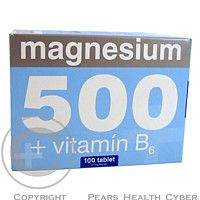 TAMDA OLOMOUC Magnesium 500 + vitamín B6 51mg tbl. 100
