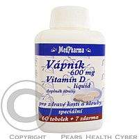 MEDPHARMA Vápník 600 mg + vitamín D-liquid tob. 67