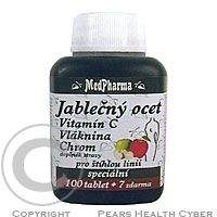 KABCO INC. MedPharma Jablečný ocet + vláknina + vitamín C + chrom tbl. 107