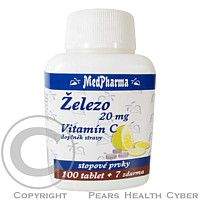 MEDPHARMA elezo 20mg+vitamín C tbl.107