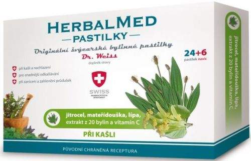 SIMPLY YOU HerbalMed Dr.Weiss Jitrocel máta lípa vitamin C 24+6tobolek