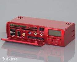 AKASA USB 2.0 interní ALLinONE - červený
