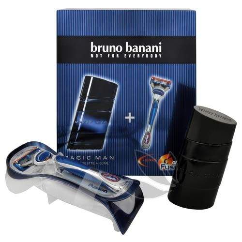 Bruno Banani Magic Man - toaletní voda s rozprašovačem 50 ml + holicí strojek Gillette