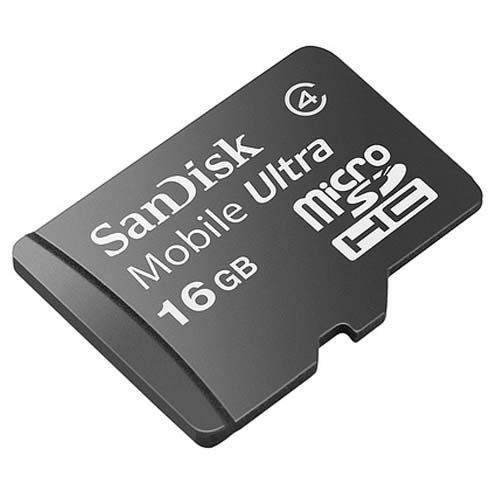SanDisk micro SDHC Mobile Ultra class 4 16 GB
