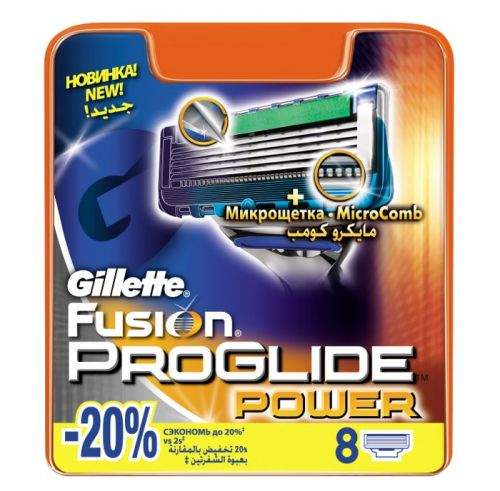 Gillette Fusion ProGlide Power náhradní hlavice 8 ks
