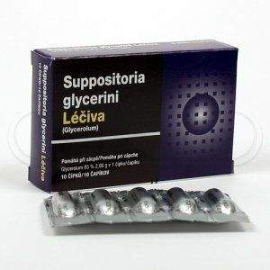 SUPPOSITORIA GLYCERINI 2 g 10 čípků