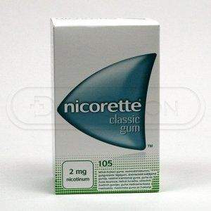 NICORETTE CLASSIC žvýkačky 2 mg 105 kusů