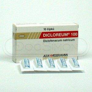 Dicloreum 100 mg 10 čípků