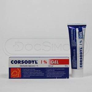 CORSODYL gel 1 % 50 g