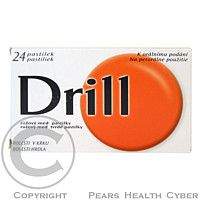 DRILL RŮŽOVÝ MED 24 pastilek