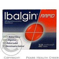 IBALGIN RAPID 400 mg 12 tablet