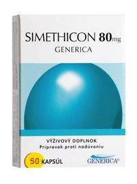 Simethicon 80 mg 50 kapslí