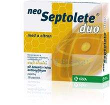 NEOSEPTOLETE DUO MED A CITRON 18 tablet