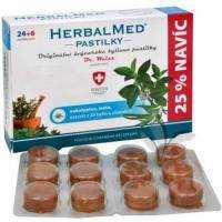 HerbalMed Eukalypt+máta+vitamín C 24 tablet