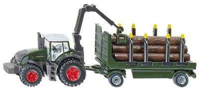 SIKU Farmer Traktor s lesním přívěsem