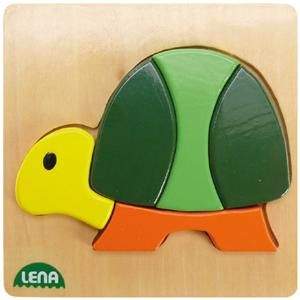 LENA - Dřevěné puzzle, želva