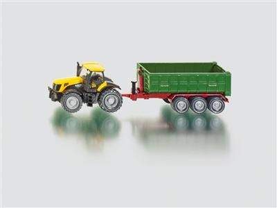 SIKU Farmer - Traktor JCB Fasttrac 8250 s kontejnerovým přívěsem