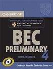 Cambridge University Press Cambridge BEC Preliminary 4 Student´s Book with Answers