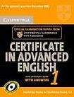 Cambridge University Press Cambridge Certificate in Advanced English 1 Self-Study Pack (Student´s Book with answers and Audio CDs (2))