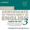 Cambridge University Press Cambridge Certificate of Proficiency in English 3 Audio CDs (2)