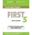 Cambridge University Press Cambridge English First 5 Student´s Book without answers