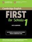 Cambridge University Press Cambridge English First for Schools 1 Student´s Book with answers