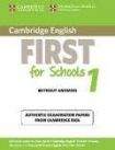 Cambridge University Press Cambridge English First for Schools 1 Student´s Book without answers