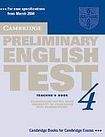 Cambridge University Press Cambridge Preliminary English Test 4 Teacher´s Book