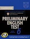 Cambridge University Press Cambridge Preliminary English Test 6 Student´s Book with Answers