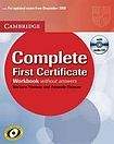 Cambridge University Press Complete First Certificate Workbook with Audio CD without answers
