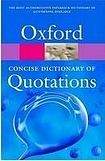 Oxford University Press CONCISE OXFORD DICTIONARY OF QUOTATIONS 7th Edition