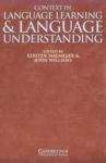 Cambridge University Press Context in Language Learning and Language Understanding PB