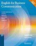Cambridge University Press English for Business Communication Student´s Book
