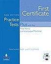 Longman First Certificate Practice Tests Plus (New Edition) with Key and iTest CD-ROM and Audio CDs