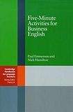 Cambridge University Press Five-Minute Activities for Business English PB