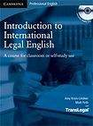 Cambridge University Press Introduction to International Legal English Student´s Book with Audio CDs (2)
