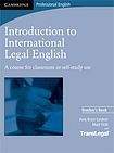 Cambridge University Press Introduction to International Legal English Teacher´s Book