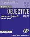 Cambridge University Press Objective First Certificate Teacher´s Book 2nd Edition