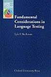 Oxford University Press Oxford Applied Linguistics Fundamental Considerations in Language Testing