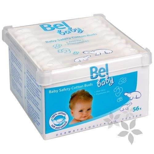 Bel Dětské vatové tyčinky Bel Baby (Baby Safety Cotton Buds) 56 ks