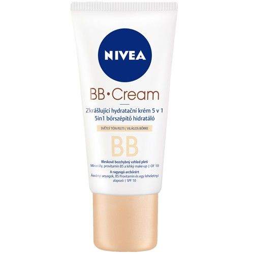 Nivea Zkrášlující hydratační krém 5 v 1 BB Cream (5in1 Beautifying Moisturizer) 50 ml světlý tón pleti