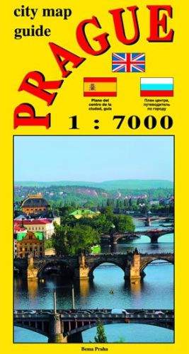 Jiří Beneš: City map - guide PRAGUE 1:7 000 (angličtina, ruština, španělština)