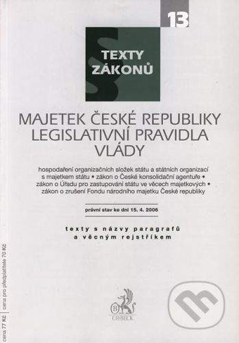 C. H. Beck Majetek České republiky, Legislativní pravidla vlády -