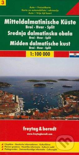 freytag&berndt Mitteldalmatinische Küste 1:100 000 -