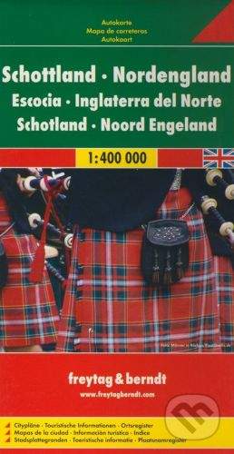 freytag&berndt Škótsko, Severné Anglicko 1:400 000 -