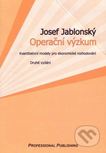 Josef Jablonský: Operační výzkum